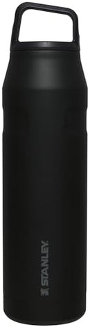 STANLEY ICEFLOW CAP AND CARRY WATER BOTTLE | WIDE MOUTH TWIST LID | 36OZ - BLACK - Like New