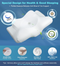 Emircey Adjustable Neck Cervical Memory Foam Pillows WHITE QUEEN EDK010AQ - Like New