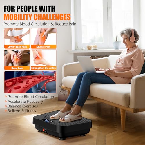 SedoZik Vibration Plate Exercise Machine 2025 Upgrade ZK05 - Black - Like New