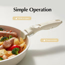 GREENLIFE REMOVABLE HANDLE WHITE DETACHABLE HANDLE COOKWARE REPLACEMENT - BEIGE - Like New