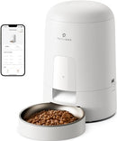 PETLIBRO Automatic Cat Feeder Wi-Fi Rechargeable Cats Food Dispenser - White - Brand New