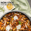 SNOWCLAD POTS AND PANS SET NON STICK 10 PCS HYBRID STAINLESS STEEL COOKWARE SET - Like New