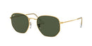 RAY-BAN UNISEX HEXAGONAL HEXAGONAL LEGEND RB3548 - GOLD/G-15 GREEN - 54 - Like New