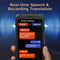 AI Language Translator Device, Voice Recorder Real-Time Translation A60 - Black - Like New