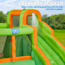 SUNNY & FUN COMPACT BOUNCE-A-ROUND INFLATABLE WATER SLIDE PARK - MULTI - Like New