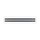 BUILDMART 24" Linear Slot Diffuser (2 Slot) Double Slots Decorative - White - Brand New
