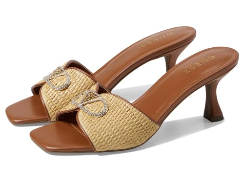 WGOLINS GUCCI WOMEN'S OLINS HEELED SANDAL - SIZE 8 WOMEN - COGNAC - Like New