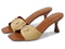 WGOLINS GUCCI WOMEN'S OLINS HEELED SANDAL - SIZE 8 WOMEN - COGNAC - Like New