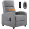 DUMOS SINGLE FABRIC RECLINER MASSAGE CHAIRS/SOFA PADDED SEAT ADJUSTABLE BACKREST - Like New