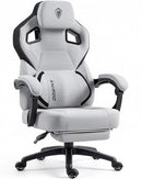 DOWINX BIG AND TALL GAMING CHAIR WITH FOOTREST LS-MB33B02 - GRAY - Like New