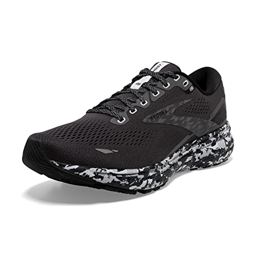 BROOKS MEN'S GHOST 15 NEUTRAL RUNNING SHOE, SIZE 11.5, EBONY/BLACK - Like New