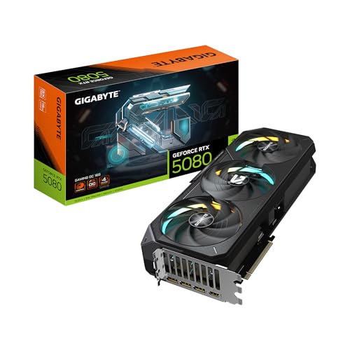 GIGABYTE GEFORCE RTX 5080 GAMING OC 16G GRAPHICS CARD GV-N5080GAMING OC-16GD - Like New