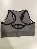HEATHYOGA HIGH IMPACT SPORTS BRAS WOMEN PADDED SPORTS BRA - LARGE - GRAY/BLK - Brand New