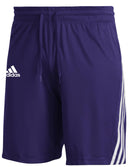 GM2463 ADIDAS MEN'S 3-STRIPES KNITS SHORTS PURPLE/WHITE XL - PURPLE Like New