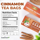 LeafLea Pure Cinnamon Tea Bags, Naturally Sweet, Caffeine-Free, 40 Count - Brand New