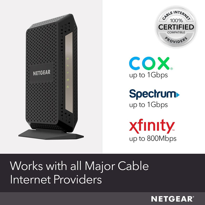 NETGEAR Cable Modem DOCSIS 3.1 (CM1000) Gigabit Modem - BLACK New