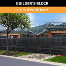 Coolaroo Builder's Block Construction Privacy Screen, 6ftx100ft Roll, Black - Brand New
