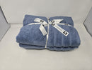 BIBB HOME 6-PIECE ZERO TWIST COTTON TOWEL SET - SKY BLUE - Brand New