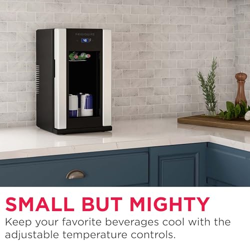 FRIGIDAIRE EFMIS567 AMZ Retro Mini Drink Fridge- Stainless Steel - Like New