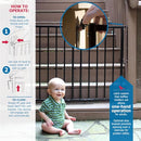 Cardinal Gates SS30OD Stairway Special Outdoor Baby Pet Gate - Black - Brand New