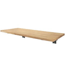 SAFERACKS HEAVY DUTY WALL MOUNTED FOLDING TABLE | FOLDS FLAT - NATURAL, BLACK - Like New
