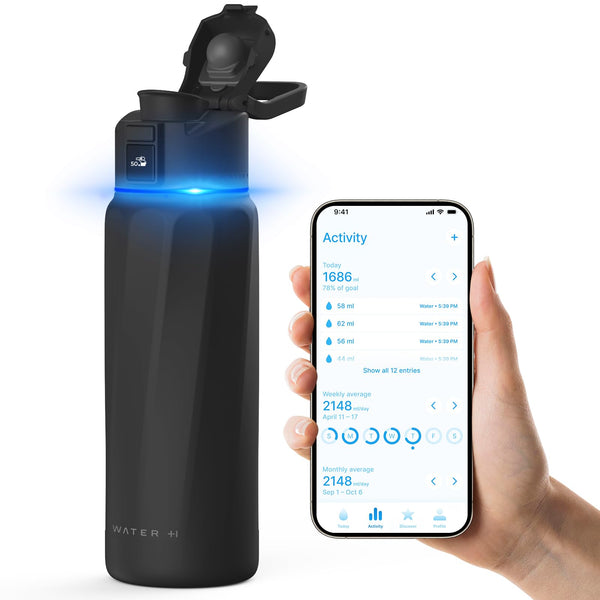 WATERH BOOST SMART WATER BOTTLE REMINDER DRINK WATER TRACKER - Scratch & Dent