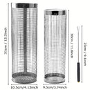 ZSFLZS 2PCS Rolling Grilling Basket Outdoor Network Mesh Cylinder 12.2" + 11.8" - Brand New