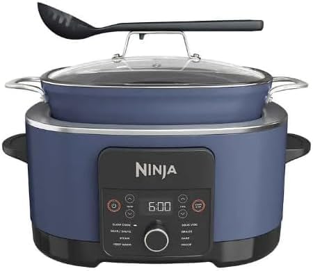 Ninja MC1001 Foodi Possible Cooker PRO 8.5 Quart Multi-Cooker - Midnight Blue Like New