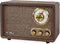 Victrola Retro Wood Bluetooth FM/AM Radio Rotary Dia VRS-2800-ESP - Espresso Like New