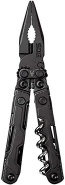 SOG POWERLITRE MINI UTILITY MULTI-TOOL 19 LIGHTWEIGHT TOOLS PL1002-CP - BLACK - Like New