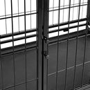 AMAZON BASICS PORTABLE HEAVY DUTY STACKABLE DOG & PET KENNEL WITH TRAY - BLACK - Like New