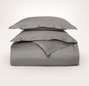 BOLL & BRANCH SIGNATURE HEMMED DUVET KING/CAL KING, STONE - LUXURY 100% COTTON - Brand New