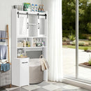 Over The Toilet Storage Cabinet Extendable Rolling Drawer-Style B0FT85JHSS - Like New