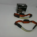 LED HEADLAMP USB RECHARGEABLE NIGHT RUNNING HEADLIGHT BAR BAND LAMP - ORANGE - Like New