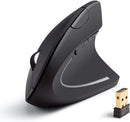 Anker 2.4G Wireless Vertical Ergonomic Optical Mouse, 5 Buttons A7852M - Black Like New