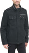 LEVI'S MENS WASHED COTTON MILITARY JACKET - SIZE: MEN 3XL - UNFILLED BLACK - Like New