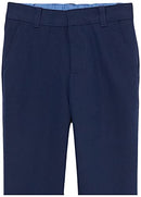 IZOD Boys' Bi-Stretch Flat Front Dress Pant Size 18 - Bank Blue - Brand New