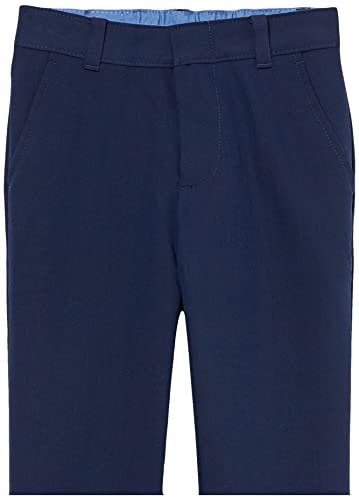 IZOD Boys' Bi-Stretch Flat Front Dress Pant Size 18 - Bank Blue - Brand New
