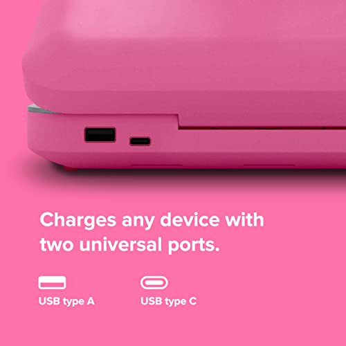 POWERSOAP PHONESOAP 3 UV CELL PHONE SANITIZER DUAL UNIVERSAL CHARGER-ORCHID Like New