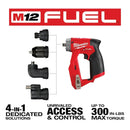 MILWAUKEE M12 FUEL 12V LITHIUM-ION 3/8 IN DRILL DRIVER 4 TOOL TOOL-ONLY - RED - Like New