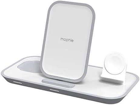 Mophie 3in1 Wireless Charging Stand Apple iPhone AirPods 7.5W 401305747 - White Like New