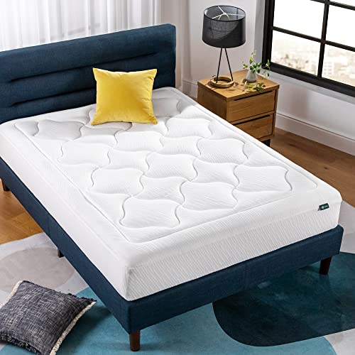 ZINUS 10 Inch Cloud Memory Foam Mattress, King, Fiberglass Free, White - Brand New