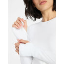 AVIA WOMEN'S SOFTSCULPT TEE WITH LONG SLEEVES - SIZE: WOMEN 2XL - VIVID WHITE - Brand New