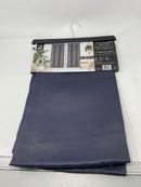 SALLY TEXTILES HOUSTON SOLID BLACKOUT WINDOW PANEL - NAVY - Brand New