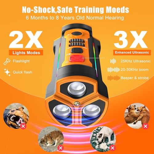 CHWWEN DOG BARK DETERRENT DEVICES 2025 RELEASE 55FT INDOOR OUTDOOR SLEEPS DOG - Like New