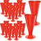 25 Pcs Heart Shaped Champagne Flutes 5.6 oz Valentine Champagne Glasses - Red - Like New