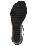 RL06494SY KENNETH COLE REACTION WOMEN'S GREAT GAL T-STRAP WEDGE - SIZE 6 - BLACK - Brand New