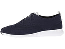 W10586 COLE HAAN WOMEN'S 2.ZEROGRAND OXFORD, SIZE 8.5, MARINE BLUE/ARGENTO - Like New