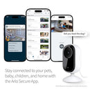 ARLO ESSENTIAL SECURITY CAMERA HD | INDOOR | WIRED, 2ND GEN | 1 CAM | WHITE - Like New