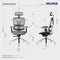 NOUHAUS ERGOPRO ERGONOMIC OFFICE CHAIR - SILVER - Like New
